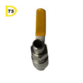 Tracheal hose PU tube 304 high pressure Quick-twist 2 way  Air source external buckle ball valve